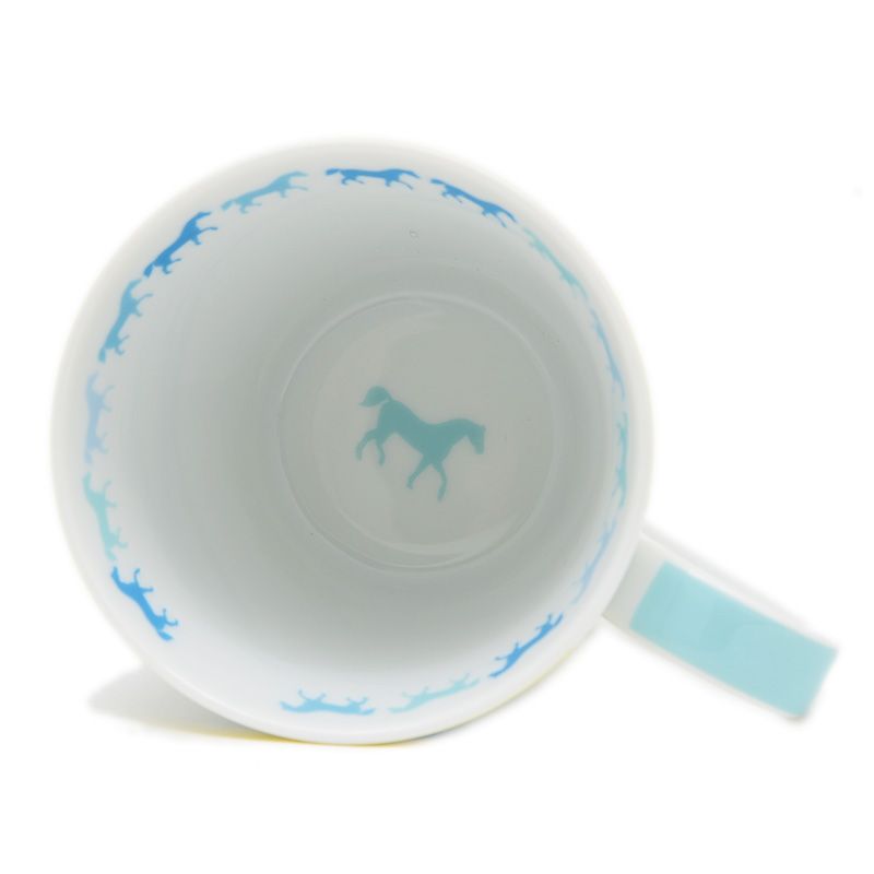 エルメス マグカップ カヴァルカラー ライトブルー 陶磁器 250ml