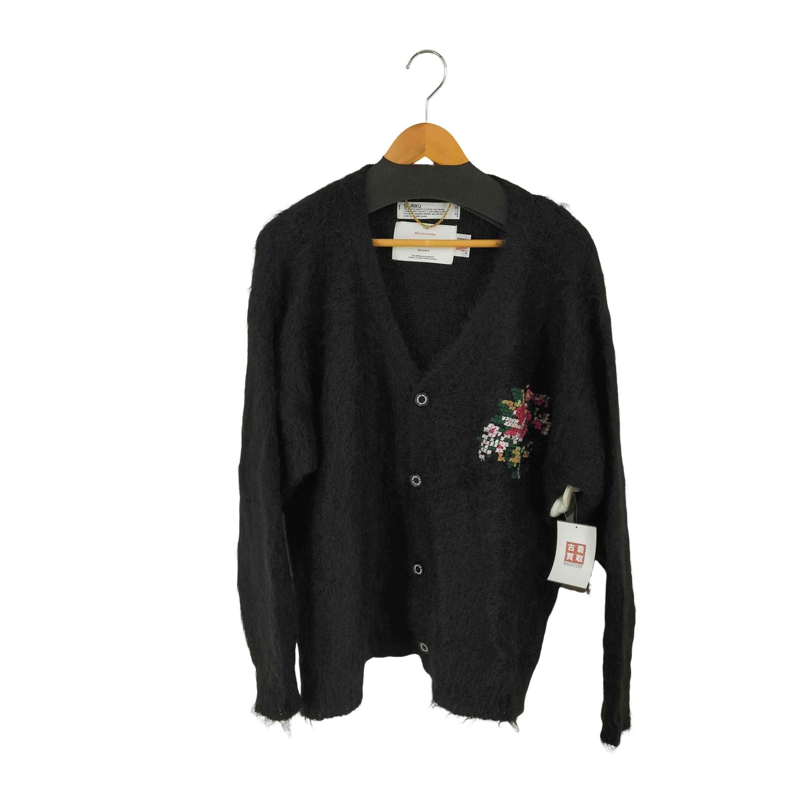 ダイリク DAIRIKU 21AW 別注 EX Flower Cross Embroidery モヘア