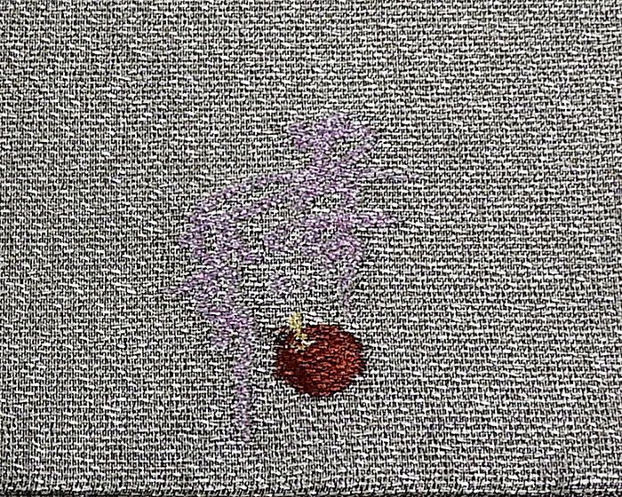 袋帯 未着用超美品 正絹 美空ひばり 雪輪鞘型模様 リバーシブル 袋帯