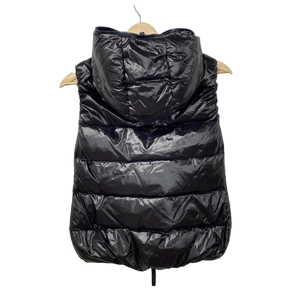 DUVETICA デュベティカ ダウンベスト サイズ38 S レディース FEBE 黒 フード着脱不可 冬