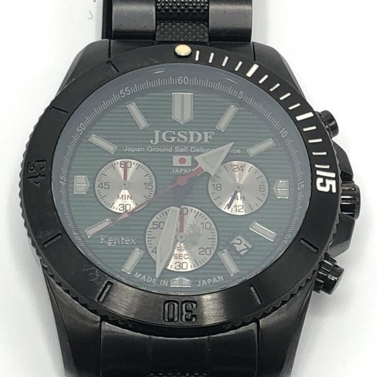 【中古】KENTEX JSDF PRO 陸上自衛隊モデル 腕時計 S690M-01 ブラック ケンテックス[10]
