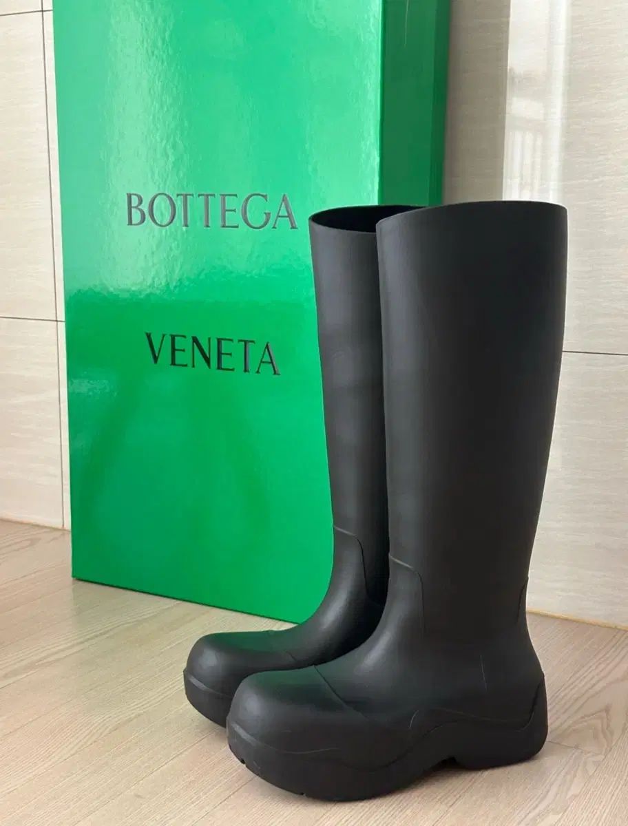 ❣️新品 ボッテガ❣️ パドル グラス グリーン ロング レインブーツ 24cm ❣️新品 ボッテガ❣️ パドル グラス グリーン ロング レイン