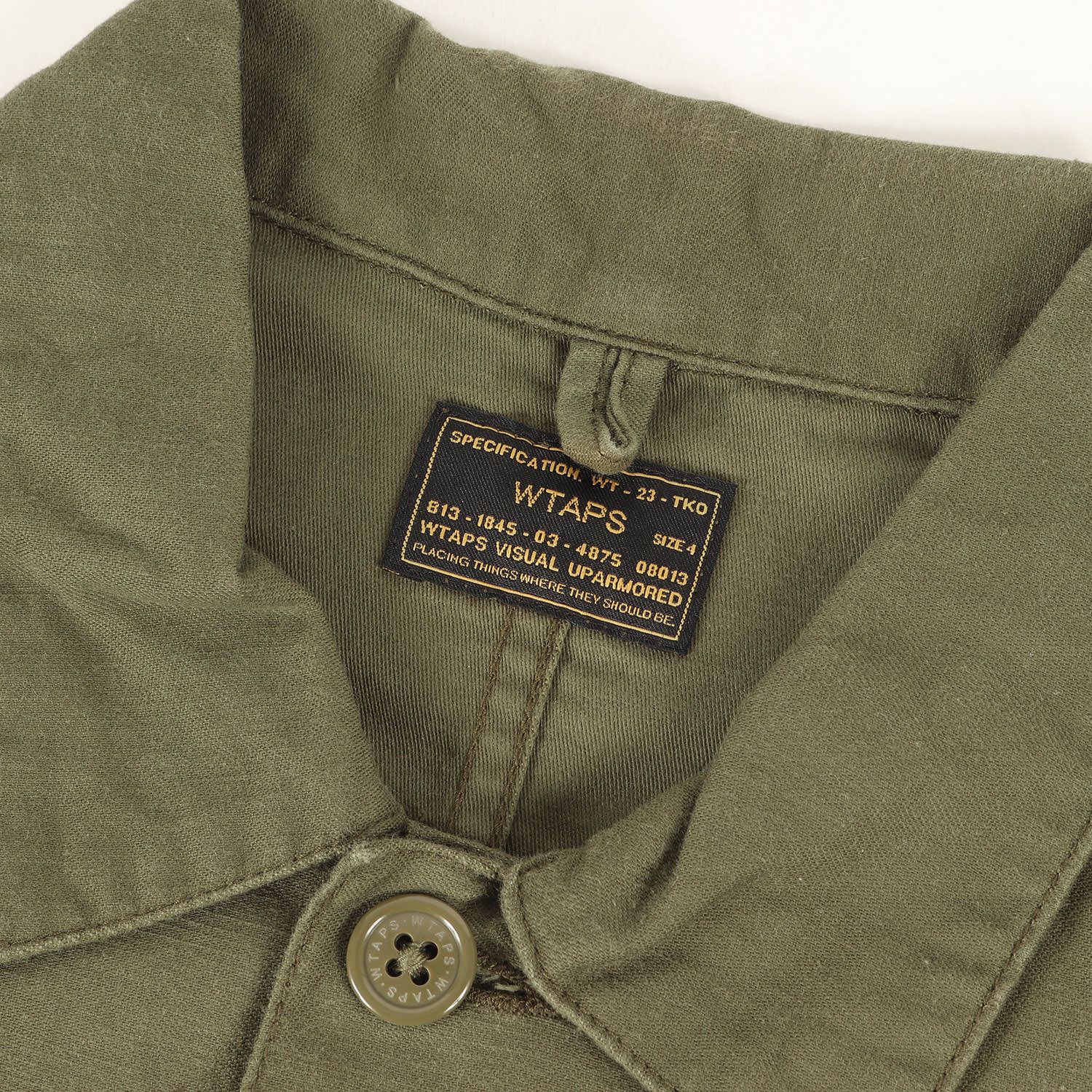 WTAPS ダブルタップス シャツ オリーブドラブ サイズ:XL