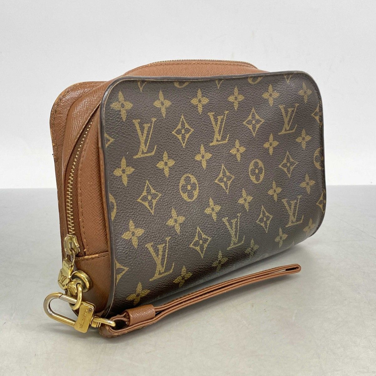 5ic3512 ルイヴィトン クラッチバッグ モノグラム オルセー M51790 ブラウン メンズ