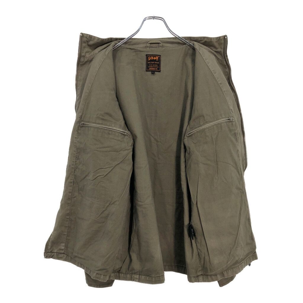 M-65 schott ショット ミリタリージャケット グリーン 古着 XL Schott ショット ミリタリージャケット カーキ(メンズ XL)中古