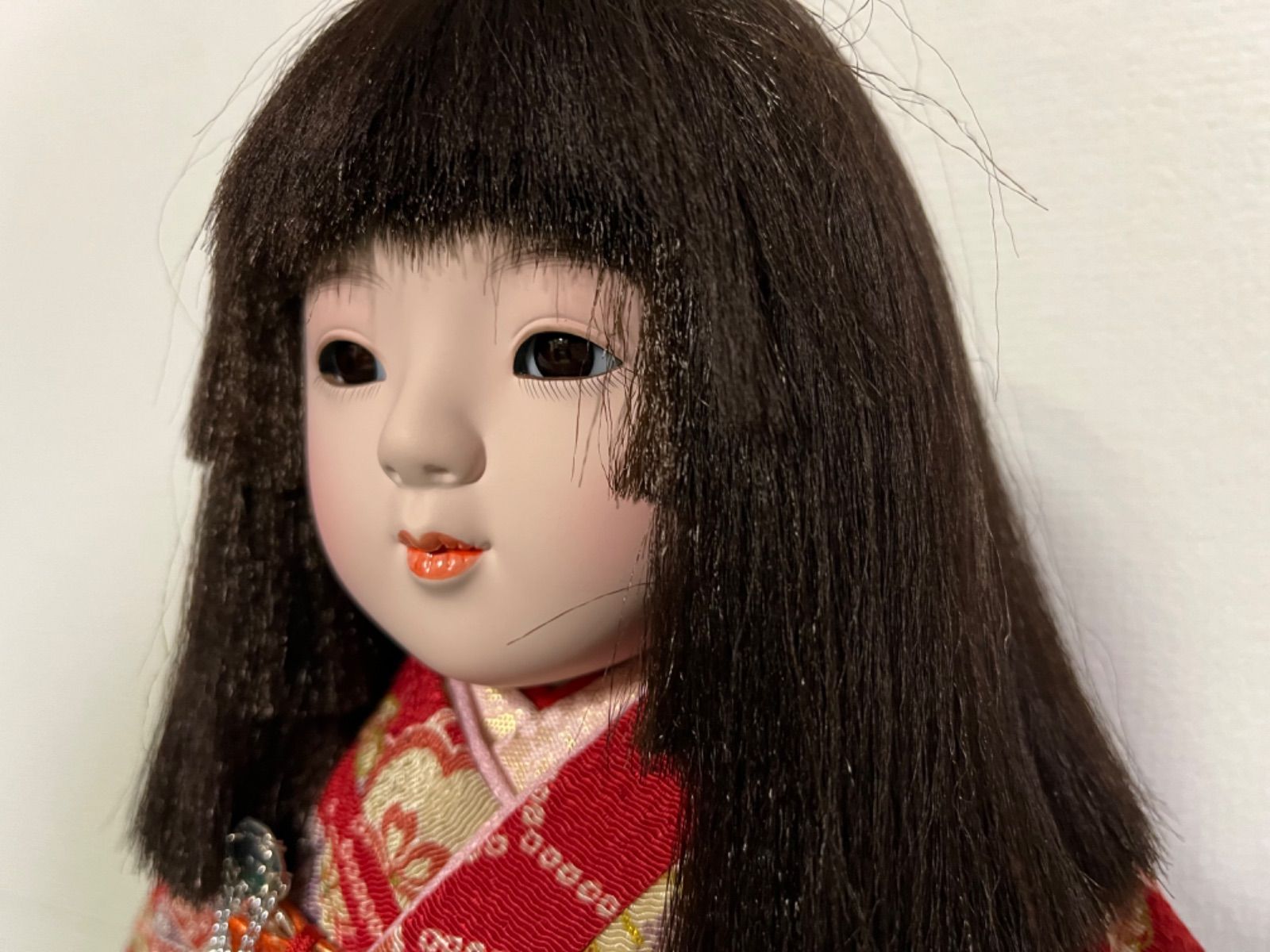 市松人形 友禅 女の子 日本人形 正絹 京友禅 手縫い衣装 コレクション 