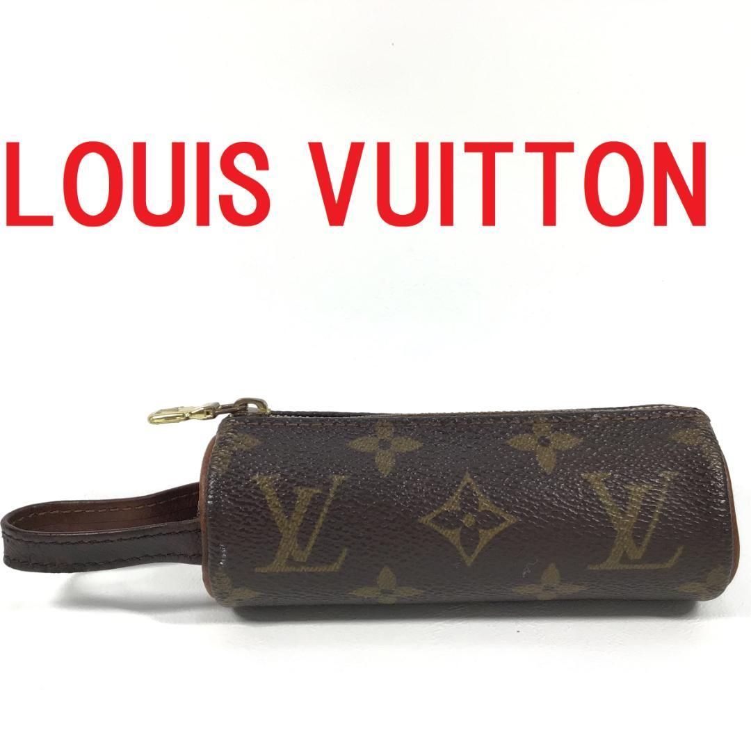 Aランク ルイ・ヴィトン エテュイトワロボールドゥゴルフ ゴルフボールケース M58249 モノグラム LOUIS VUITTON ブラウン