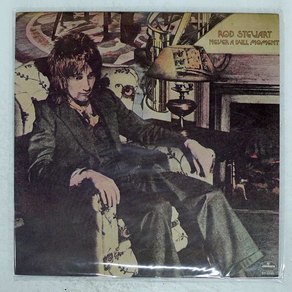 国内盤 ROD STEWART/NEVER A DULL MOMENT/MERCURY BT5195 LP