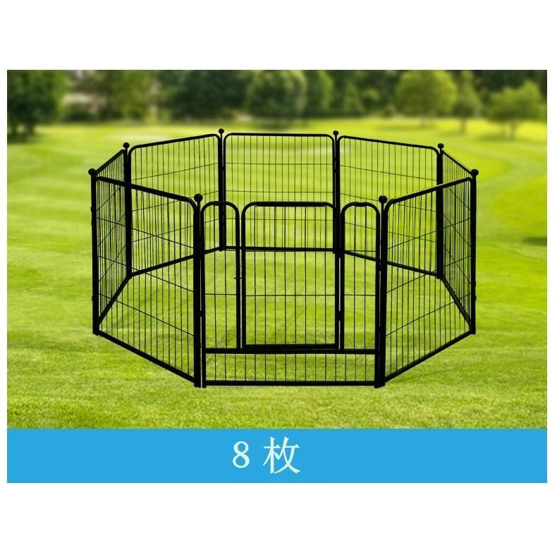 ペットサークル 広い 屋内 屋外 室内 大型犬サークル サークル 犬用 ペットケージ 中型犬 ペットフェンス ドア付き 猫 犬 ドッグサークル 高さ 60*60cm ８枚