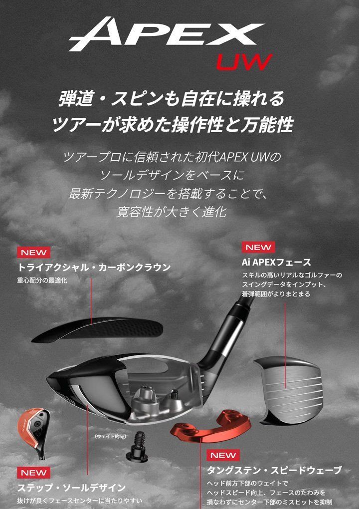 新品☆キャロウェイ☆APEX UW エイペックス ユーティリティウッド