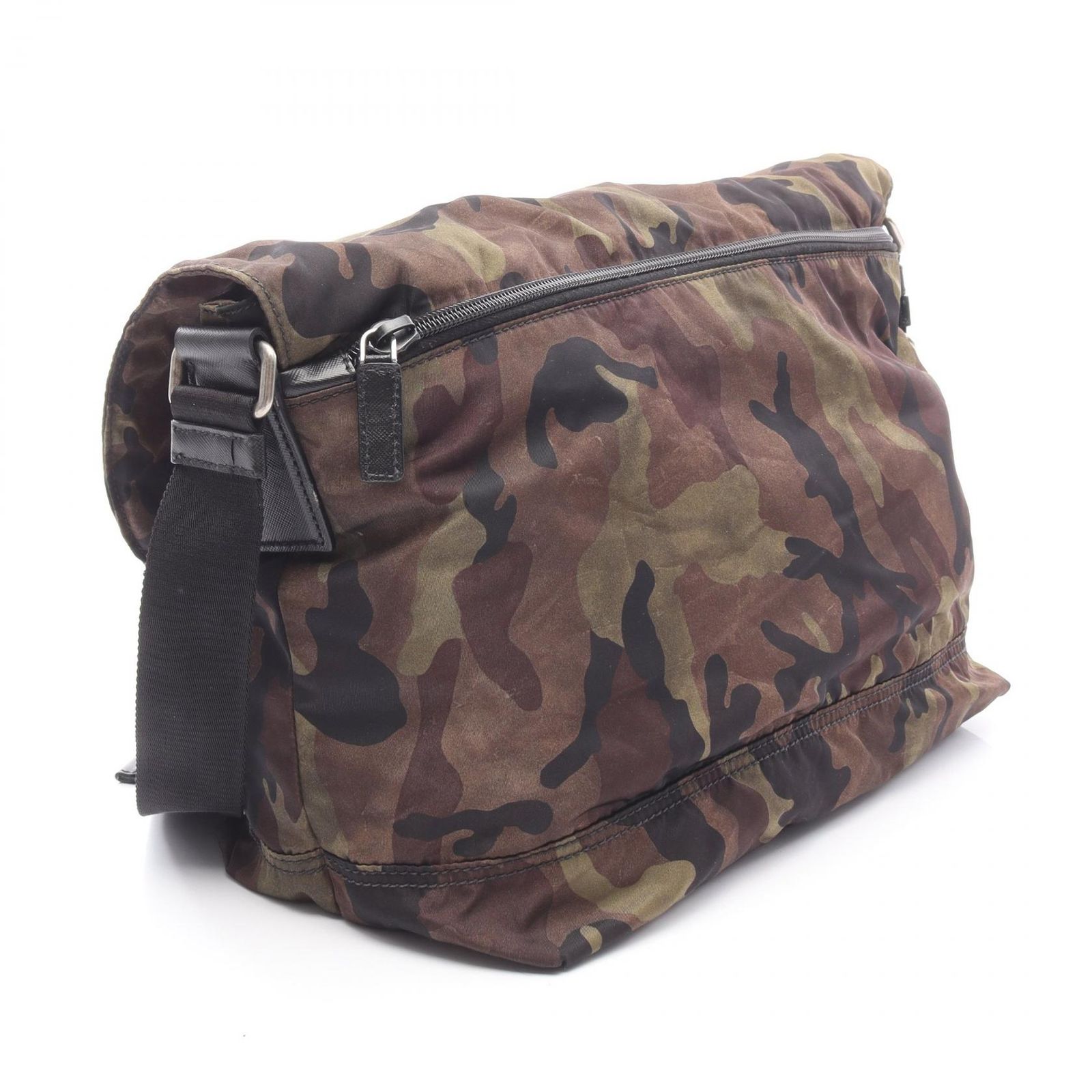 【正規店にて購入】PRADA 迷彩 メッセンジャーバッグ プラダ メッセンジャーバッグ TESSUTO CAMOUFL 三角ロゴ