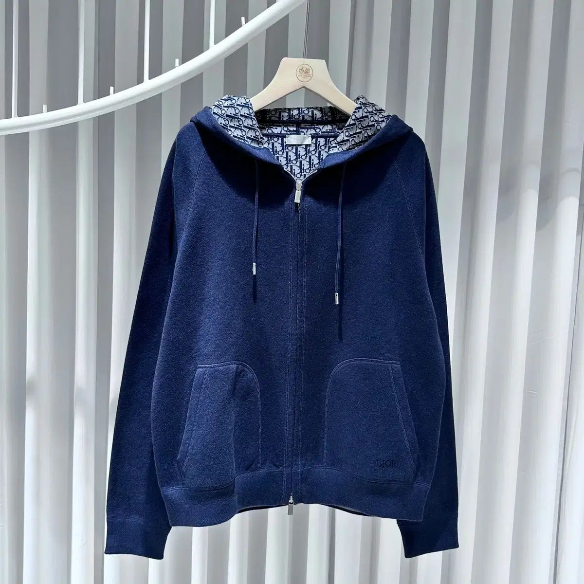 DIOR ネイビー フード付きパーカー