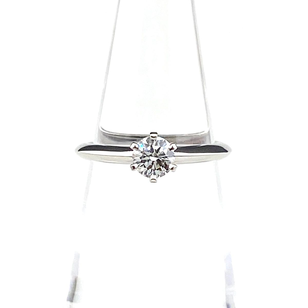 ティファニー TIFFANY&CO. ソリティア ダイヤ 0.28ct F/VS2/3EX 11.5号