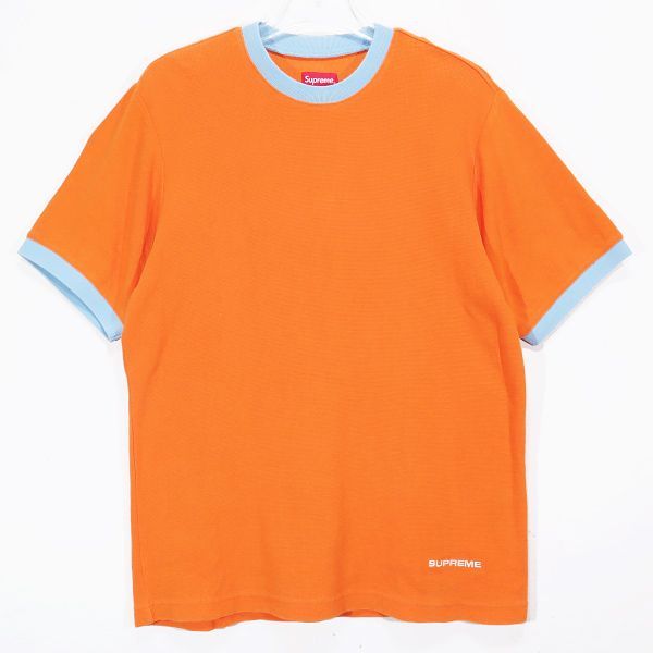 SUPREME シュプリーム 18SS WAFFLE RINGER TEE ワッフル リンガー T 