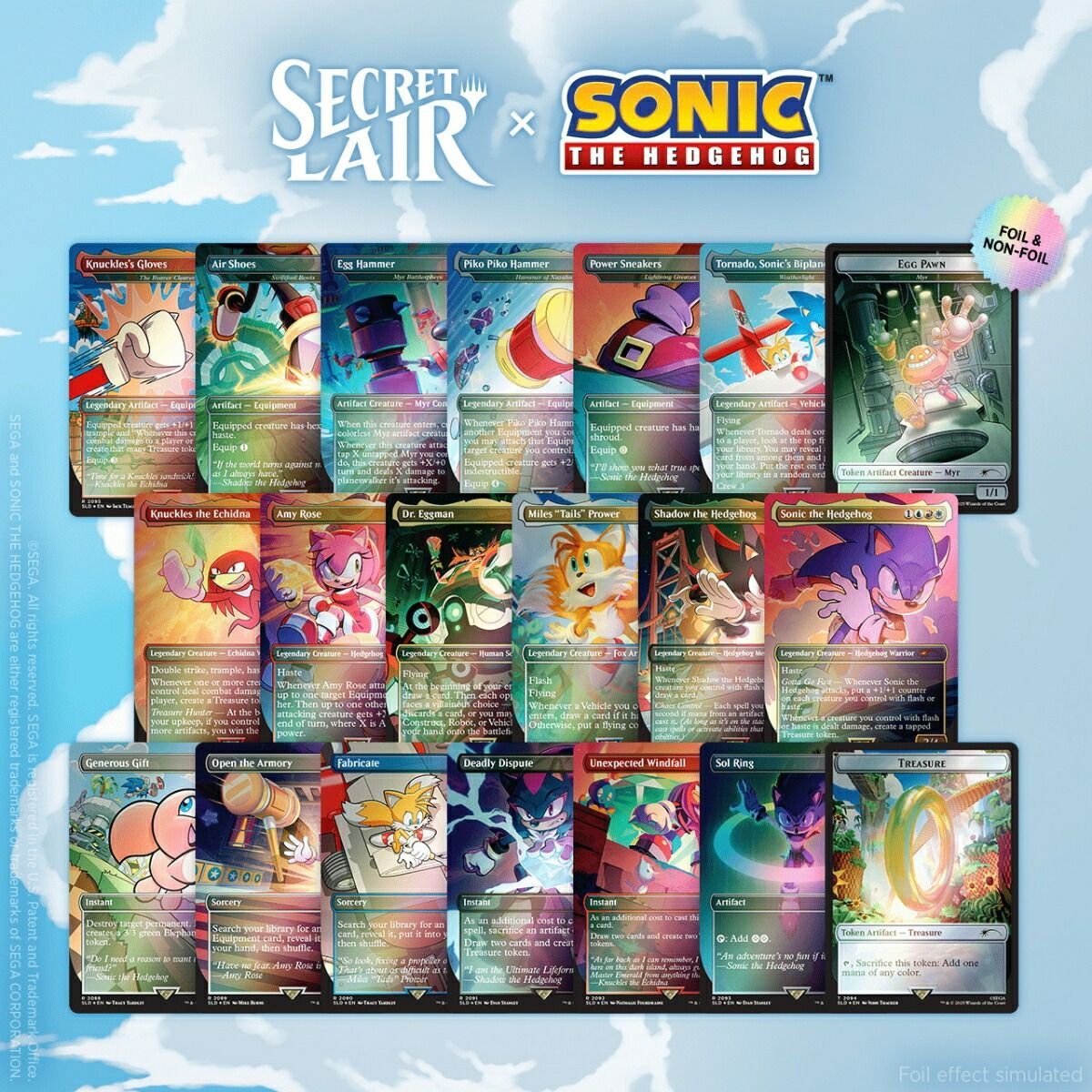 MTG Secret Lair x Sonic SUPER SONIC BUNDLE FOIL EDITION