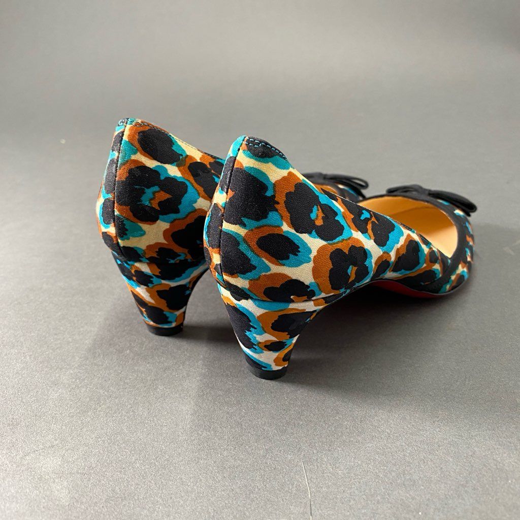 正規品 クリスチャンルブタン 38スタッズハイヒール パンプス カラフル