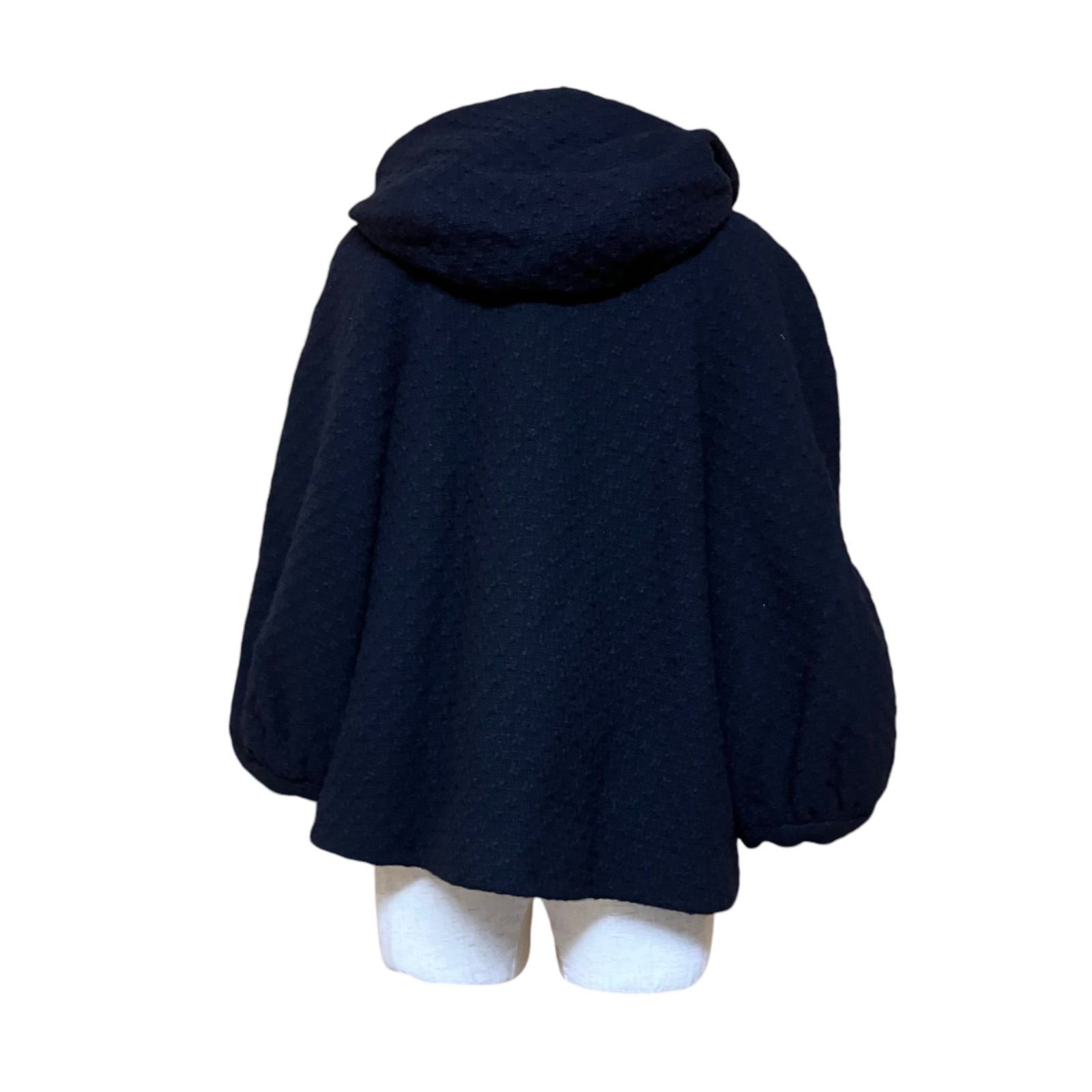 TSUMORI CHISATO】 黒 ポンチョ・ケープコート