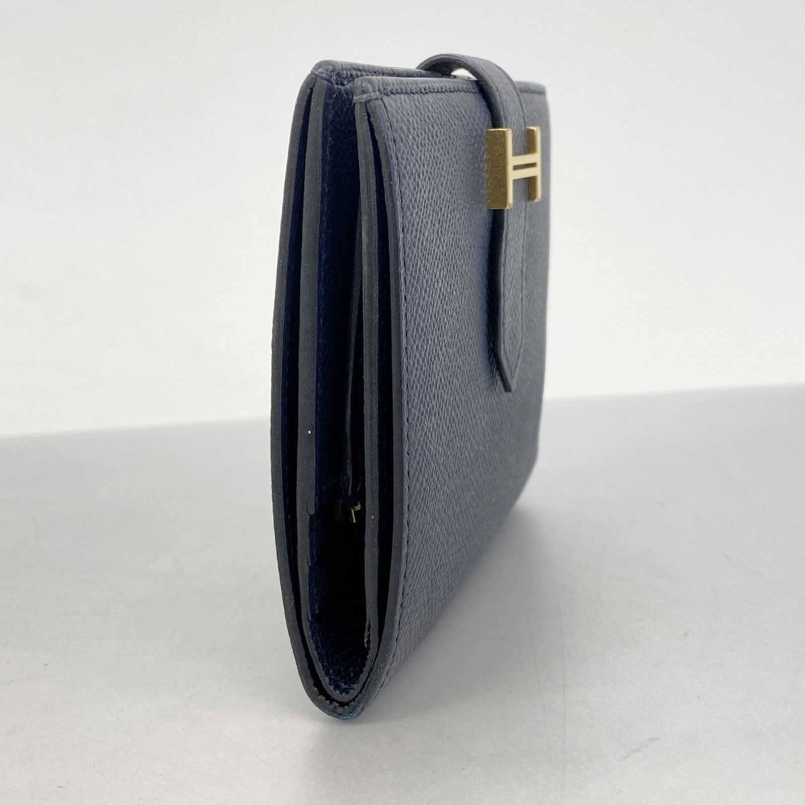 エルメス Hermes エルメス 財布 ベアンコンパクト ヴォーエプソン ブラック Z刻印レディース