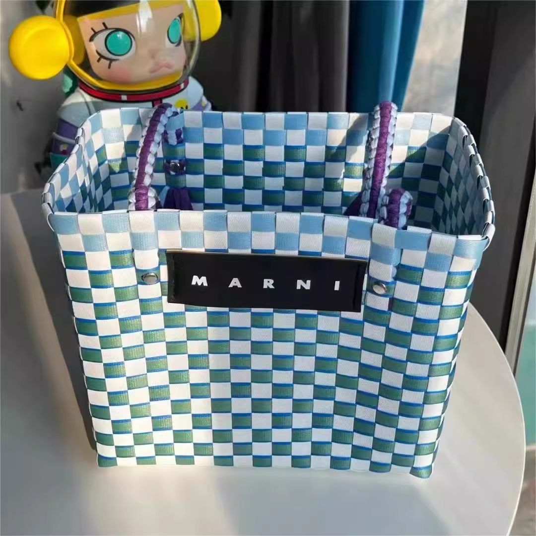 MARNI マルニ かごバッグ ピクニックバック ストーンホワイト - メルカリ