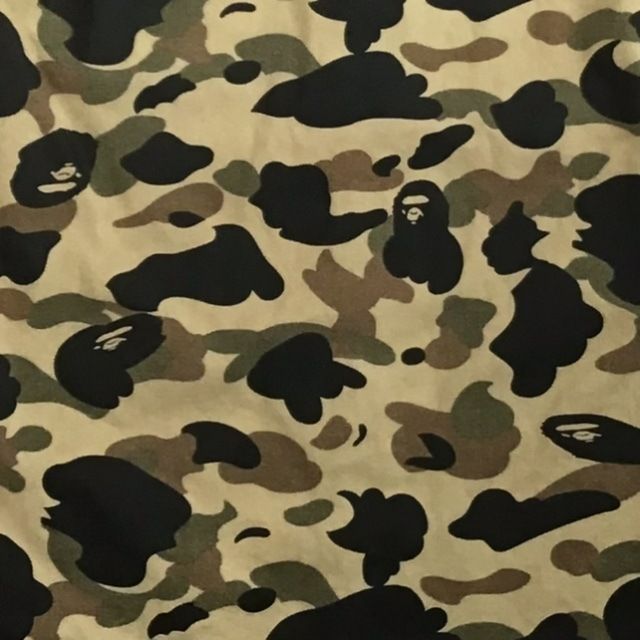 ☆初期☆ 1st camo green ワークシャツ Mサイズ a bathing ape BAPE