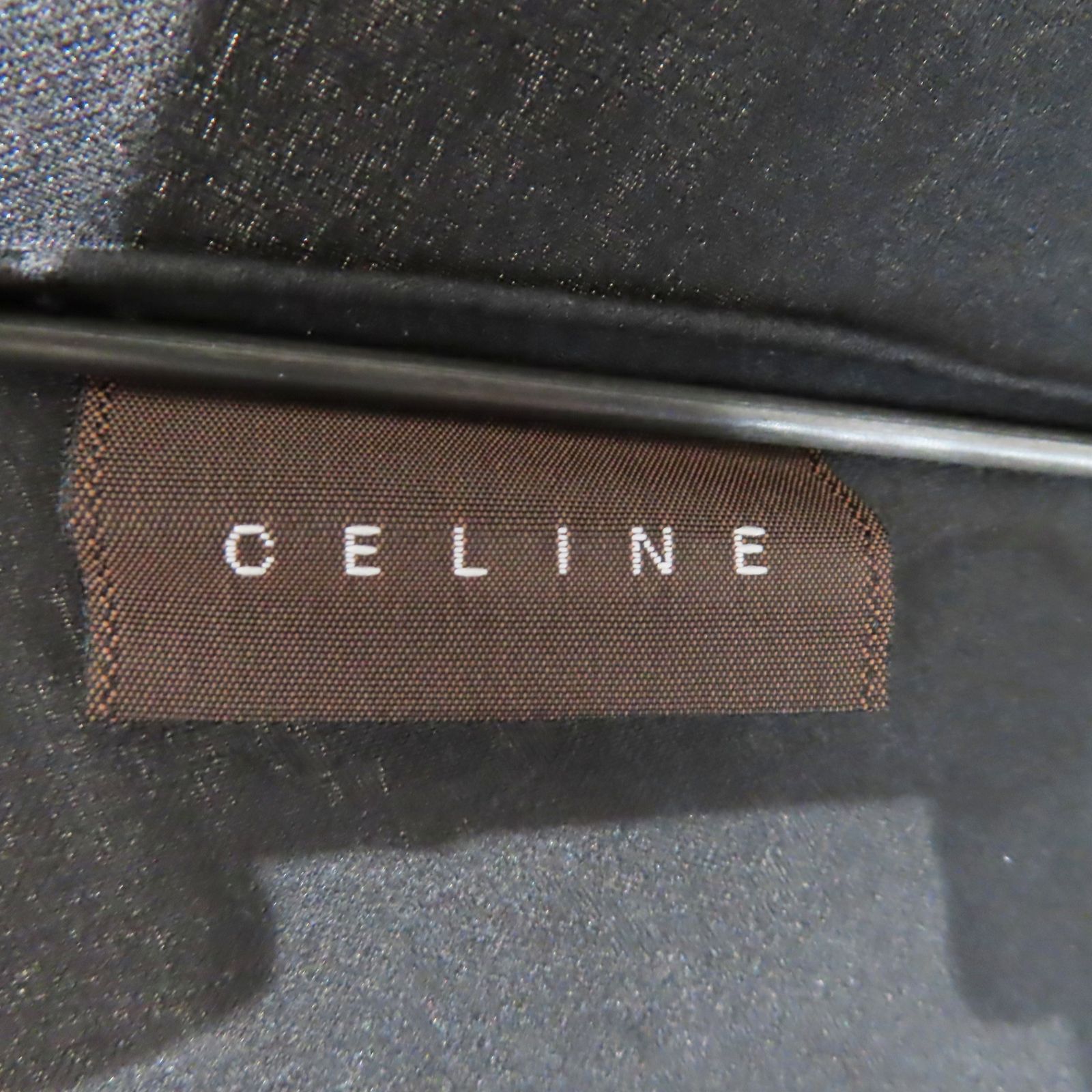 M09 CELINE セリーヌ マカダム柄 レース 日傘 ブラック