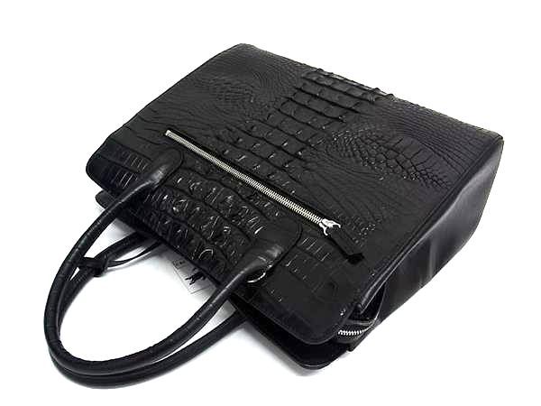 未使用タグ付き RODANIA ハンドバッグ カイマン クロコダイル ブラック □極上□本物□新品□未使用□ RODANIA ロダニア クロコダイル