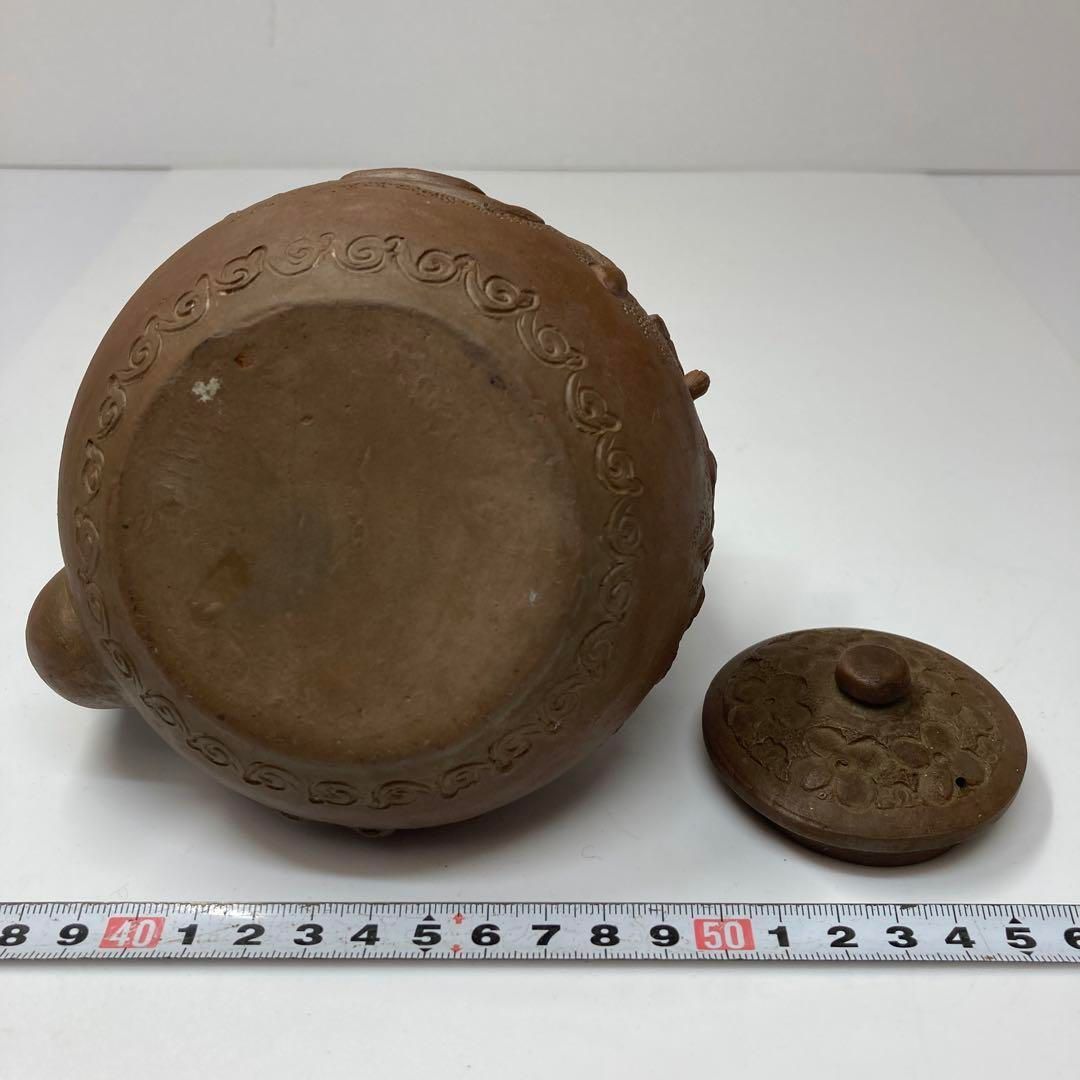 極上手 萬古焼 十二支急須 横幅約14.5㎝ 東Y5-1215☆2Fトコチ