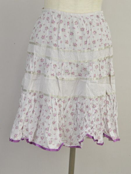 fransche lippe スカート フランシュリッペ franche lippee スカート 花柄 ホワイト