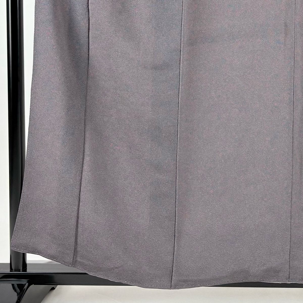 江戸小紋 身丈155cm 裄丈63.5cm S 袷 落款 鮫 茶紫 正絹 一つ紋