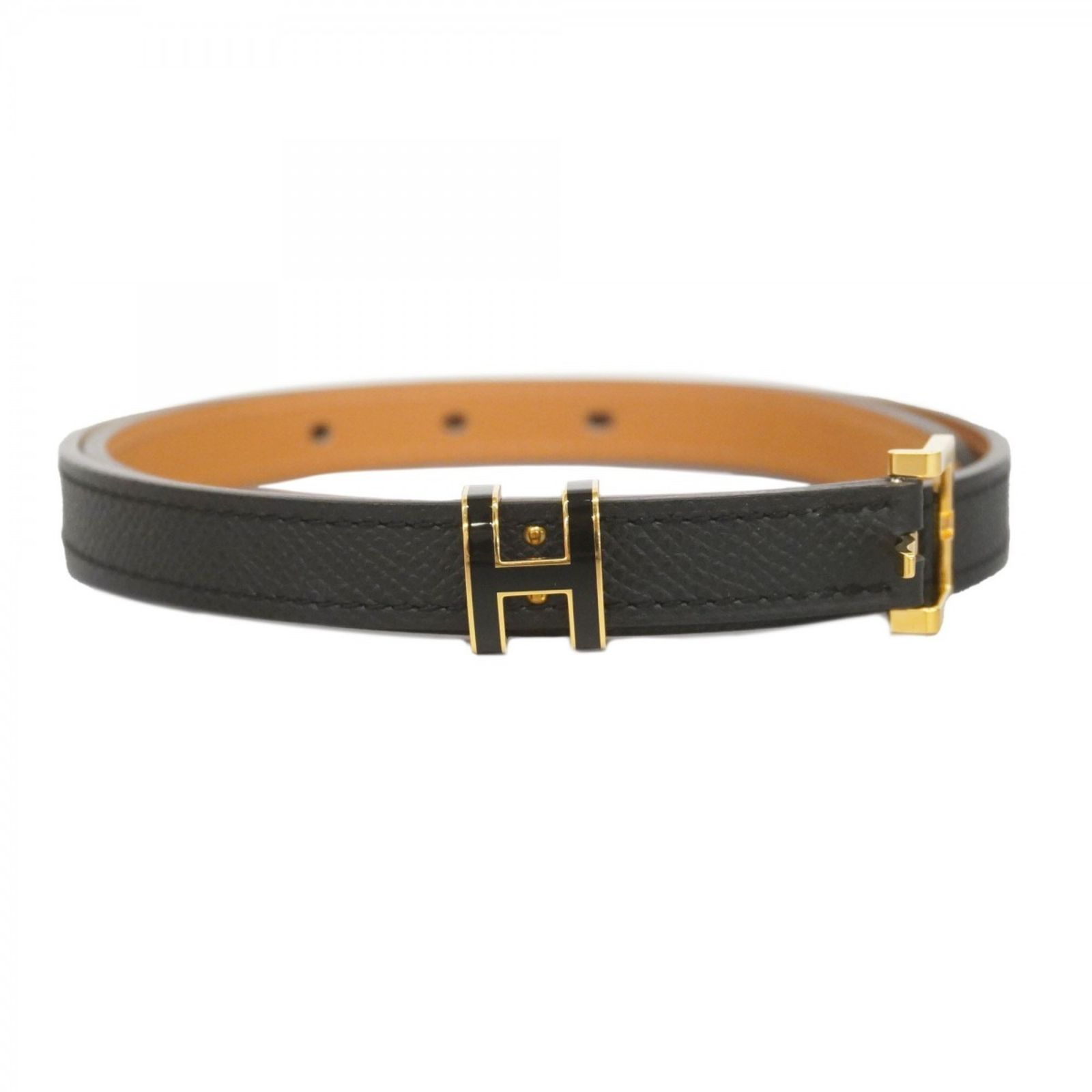 エルメス Hermes エルメス ベルト ポップHベルト ヴォーエプソン ブラック Y刻印レディース