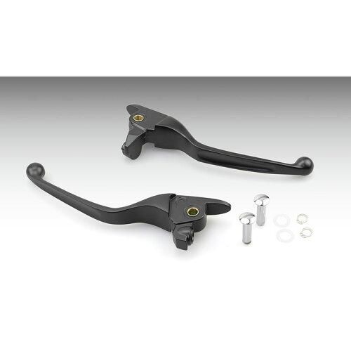 【新品・4営業日で発送】KIJIMA キジマ スリムレバー アルミダイキャスト 17y-ツーリング ブラック HD-04259