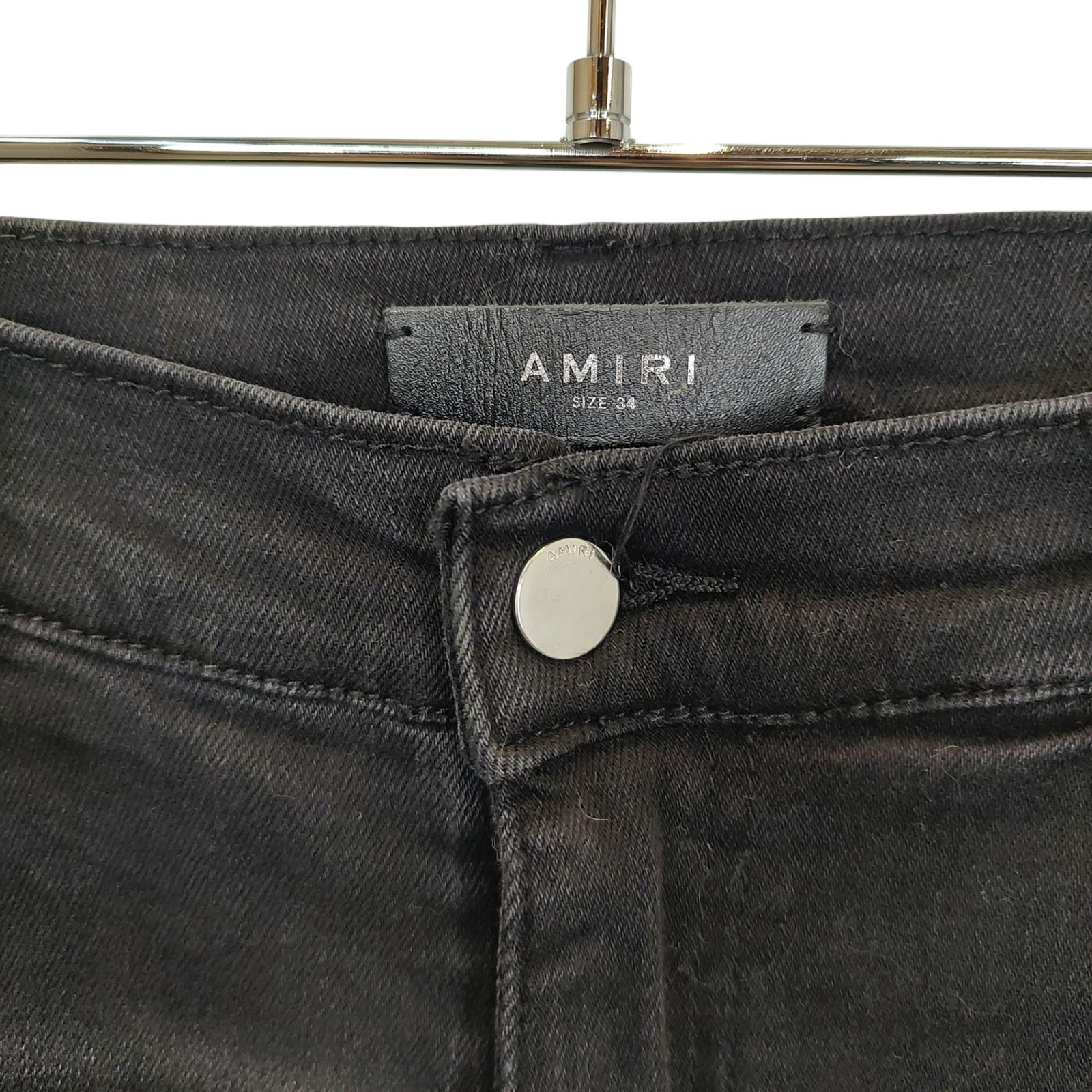 AMIRI アミリ 鶴ワッペン ペイント ダメージ デニム RN 150712 34 