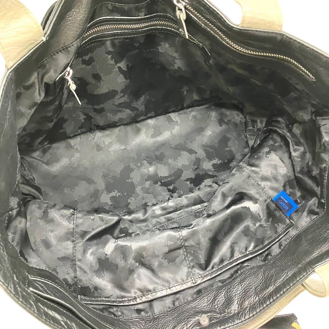 良品 2204 aniary UOMO別注 トートバッグ ブラック グレー A4 良品 2204 aniary UOMO別注 トートバッグ ブラック グレー A4