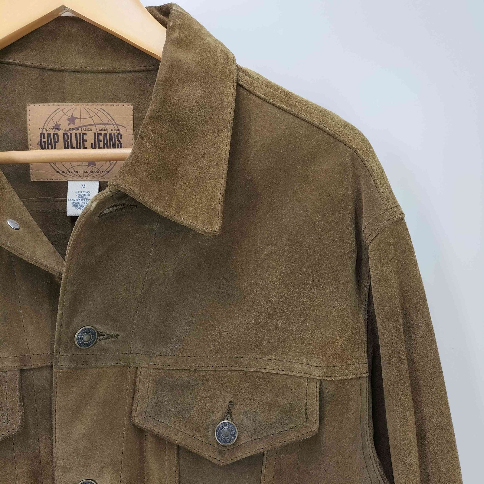 ギャップ Gap 00S 3rd 型 カウレザー スウェード ジャケット ギャップ Gap 00S 3rd 型 カウレザー スウェード ジャケット ギャップ