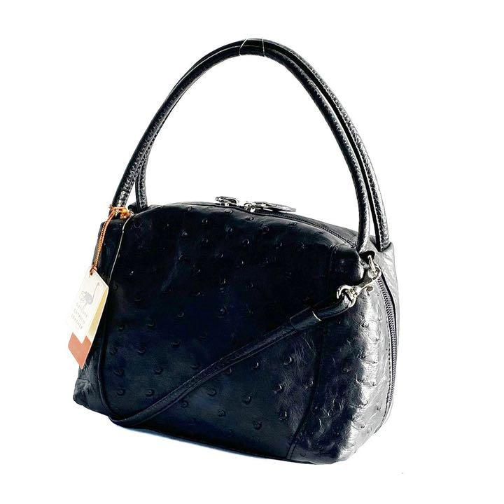 未使用タグ付き HALLMARK オーストリッチ ハンドバッグ - メルカリ 