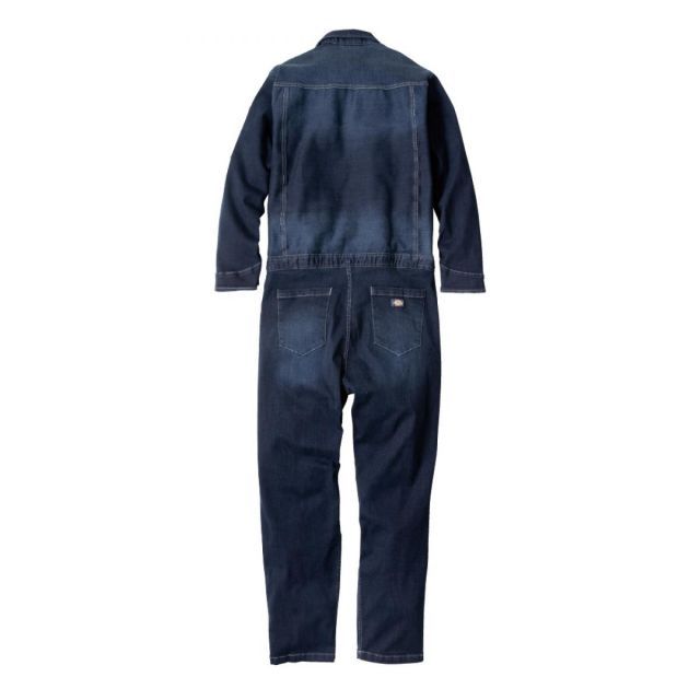 Dickies シルキーデニムツナギ インディゴ L D-686 ディッキーズ ストレッチ デニム つなぎ 作業服 作業着 長袖