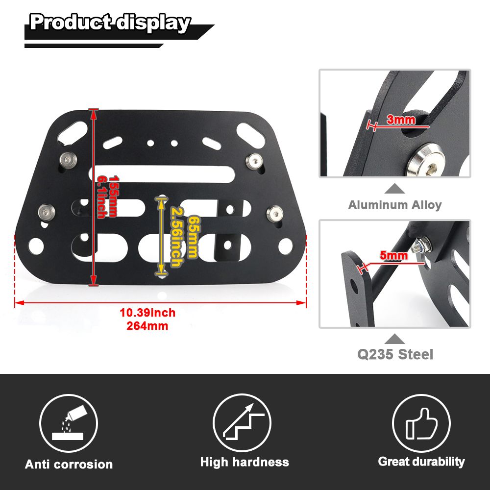 プレミアム スズキ V-STROM 650 2017-2025 V-STROM 1000 ABS V-STROM 1050 パニアラック バイク 二輪 サドルバッグ サポートバー マウントブラケット
