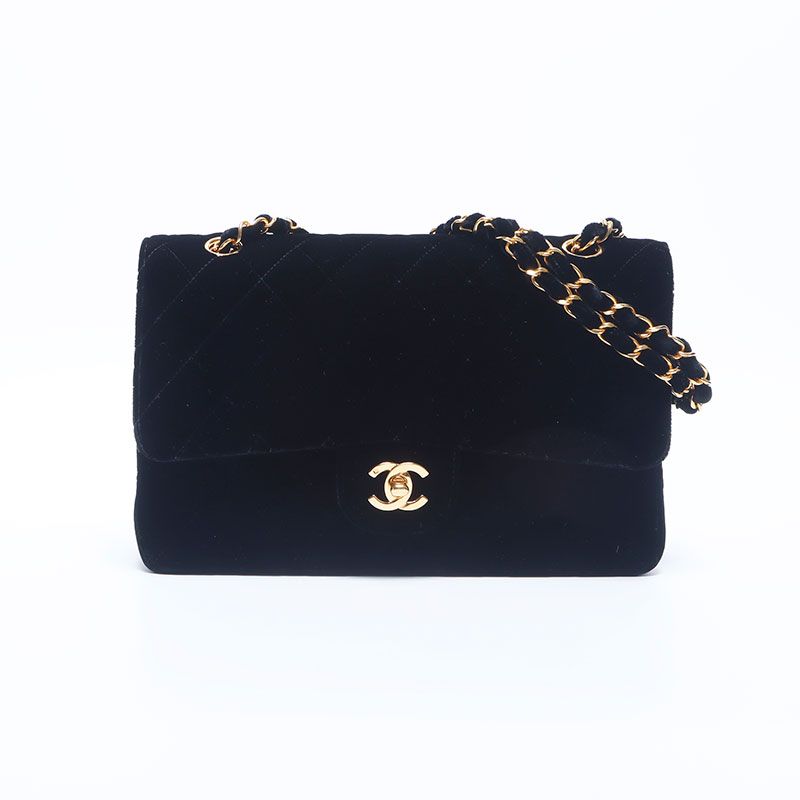 CHANEL シャネル ショルダーバッグ 3番台 ベルベット マトラッセ ココ  