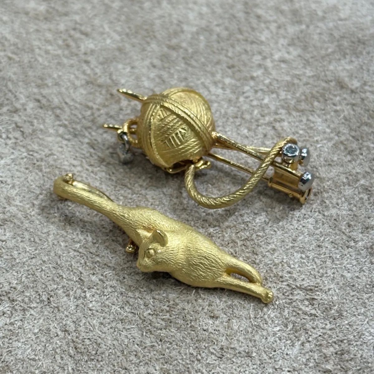 石川暢子K18/Pt900ダイヤ トップ兼ブローチ 石川暢子K18/Pt900ダイヤ