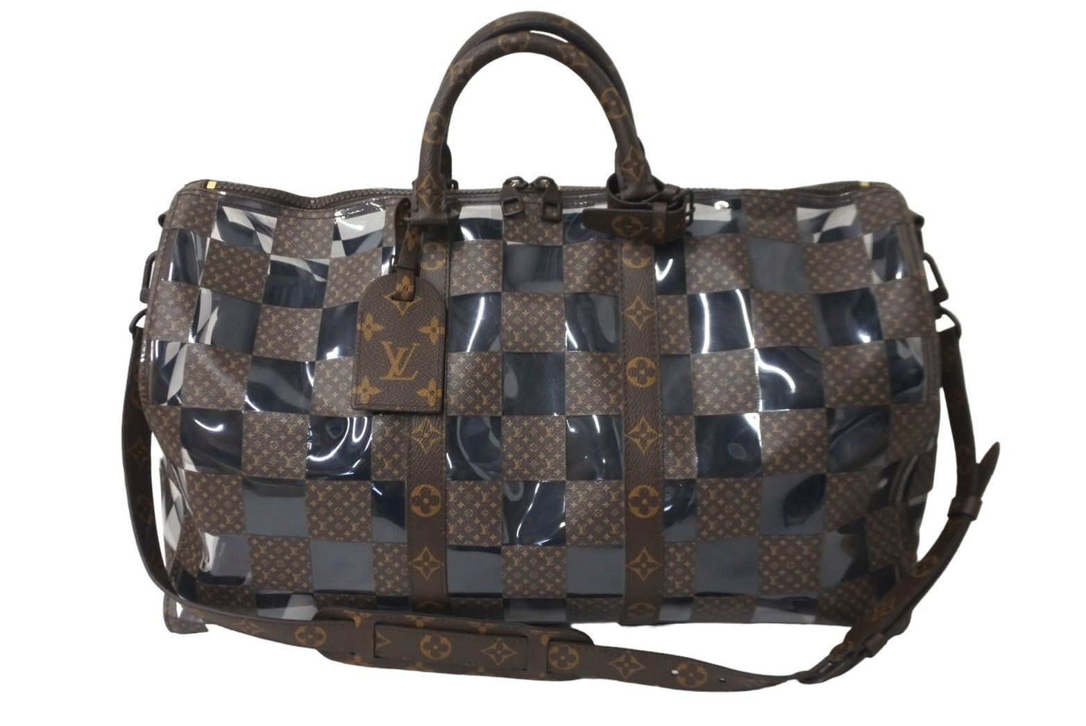 極美品 LOUIS VUITTON ルイヴィトン キーポル バンドリエール50