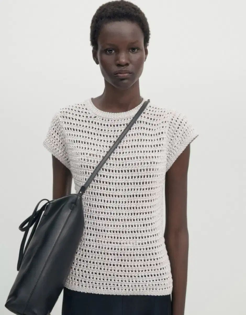 Massimo Dutti グリッター スレッド オープン ニット