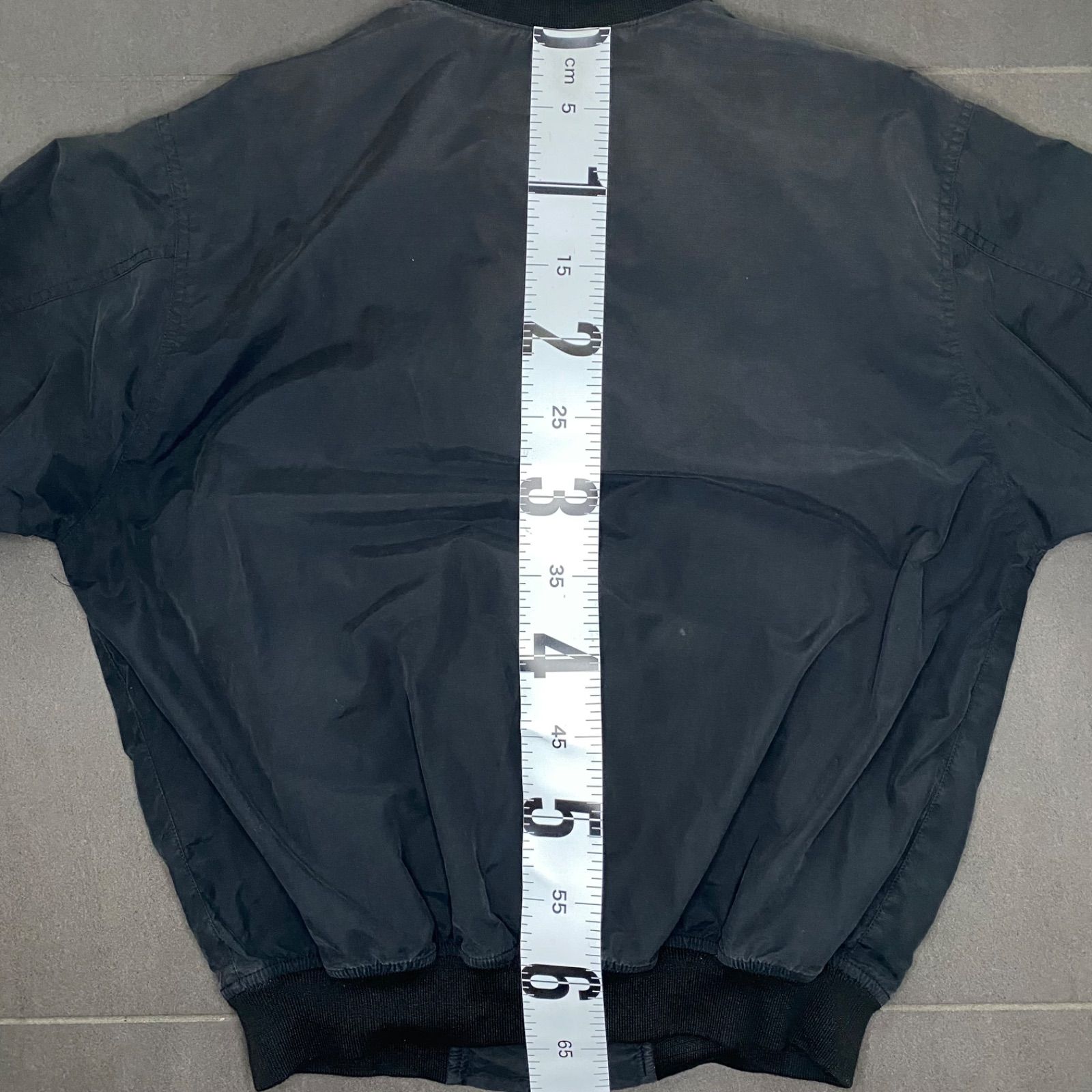 YSL イヴ・サンローラン ワンポイント刺繍ロゴ ジップアップ ブルゾン