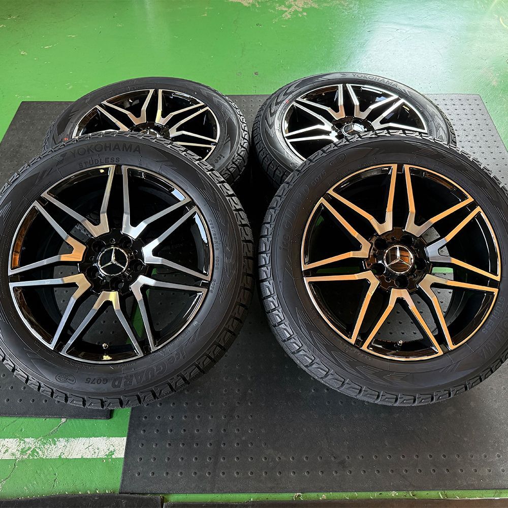 スタッドレス ベンツ EQB GLB X247 ヨコハマ アイスガードSUV G075 235|55R18 タイヤホイールセット １台分 4本セット 国産タイヤ