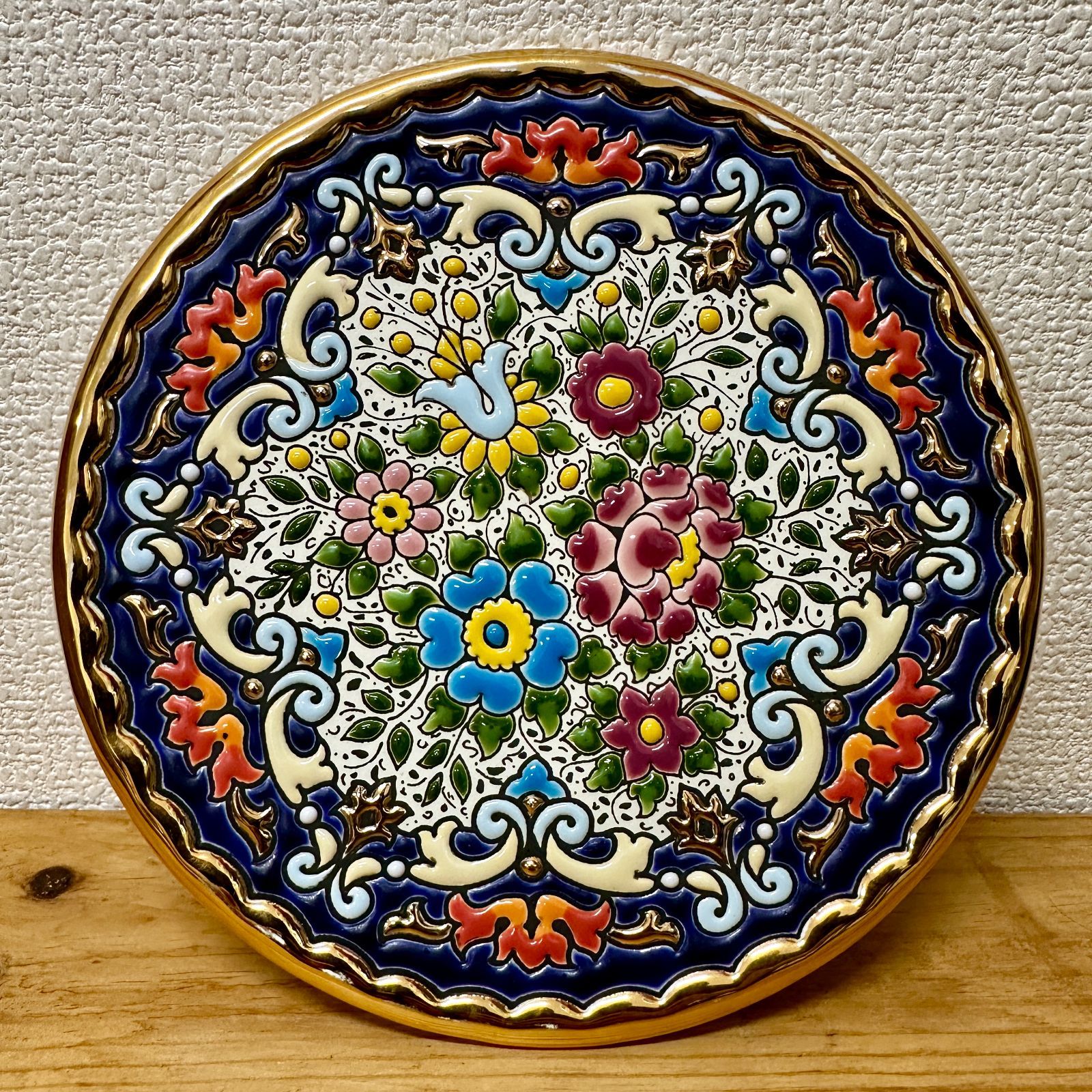 セアルコ CEARCO スペイン製 飾り皿 大皿 24K 金縁 | uvastartuphub.com