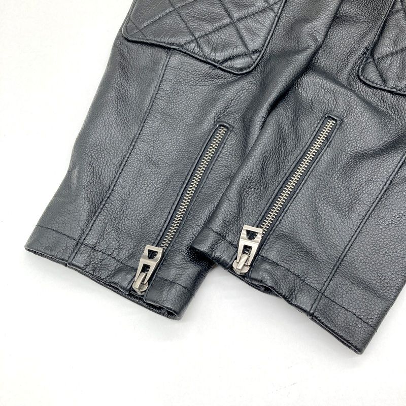 ユアボニ UABONI シングルレザー ライダース ネイティブ レザージャケット EU製 UABONI*Paris*ユアボニ 牛革 重厚 個性