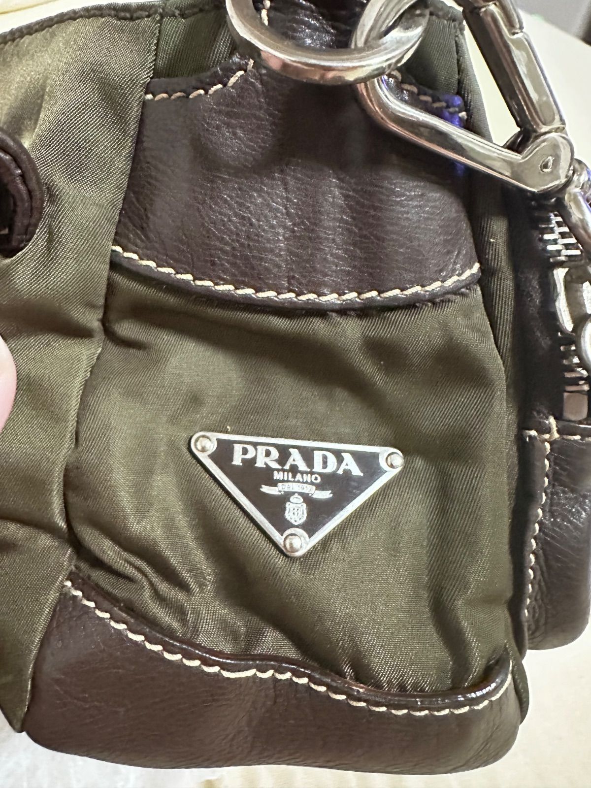 美品 PRADA プラダ 2way ベルト ショルダーバッグ