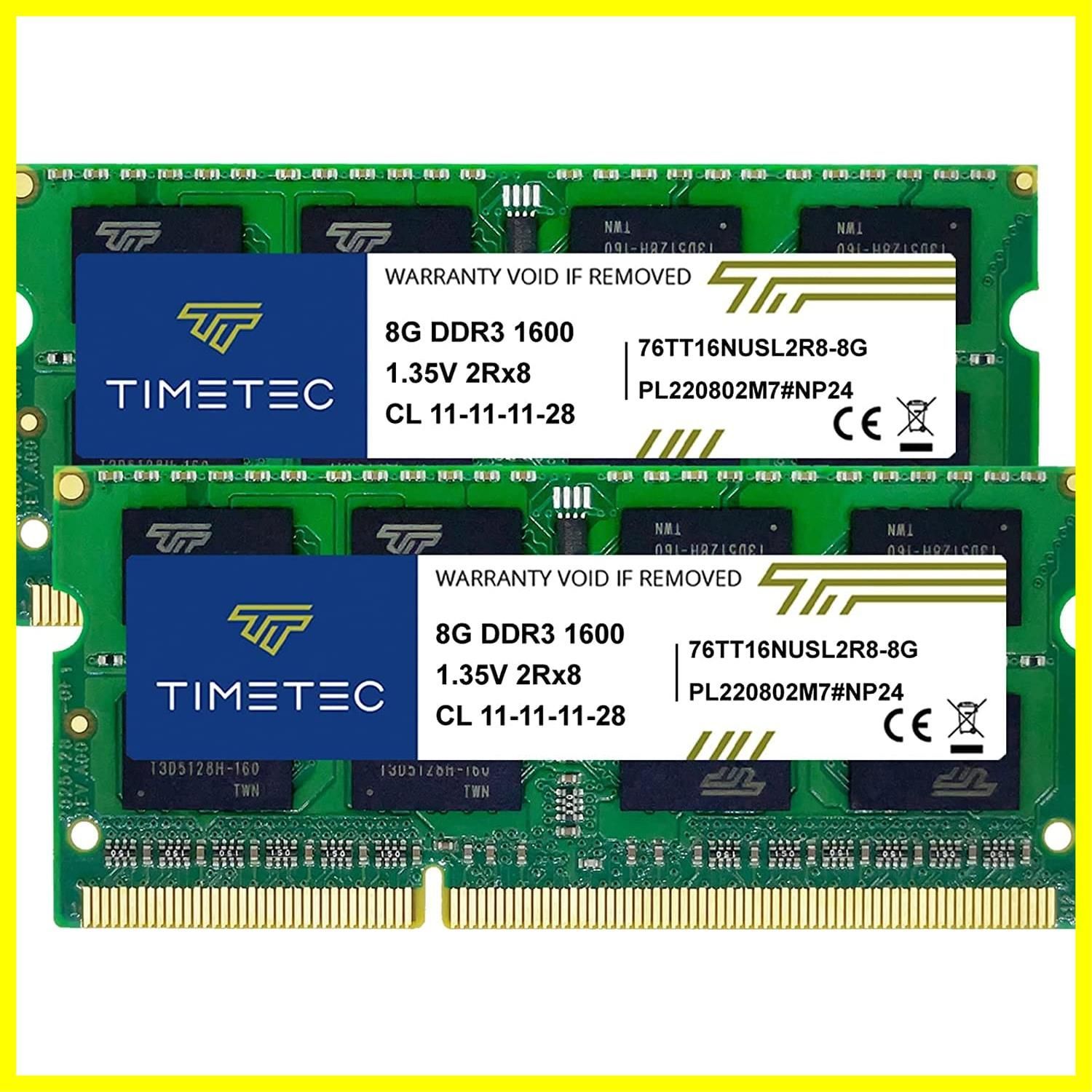 人気商品】ノートPC用メモリ DDR3L IC 1600Mhz 8GB x Hynix 2枚 (16GB