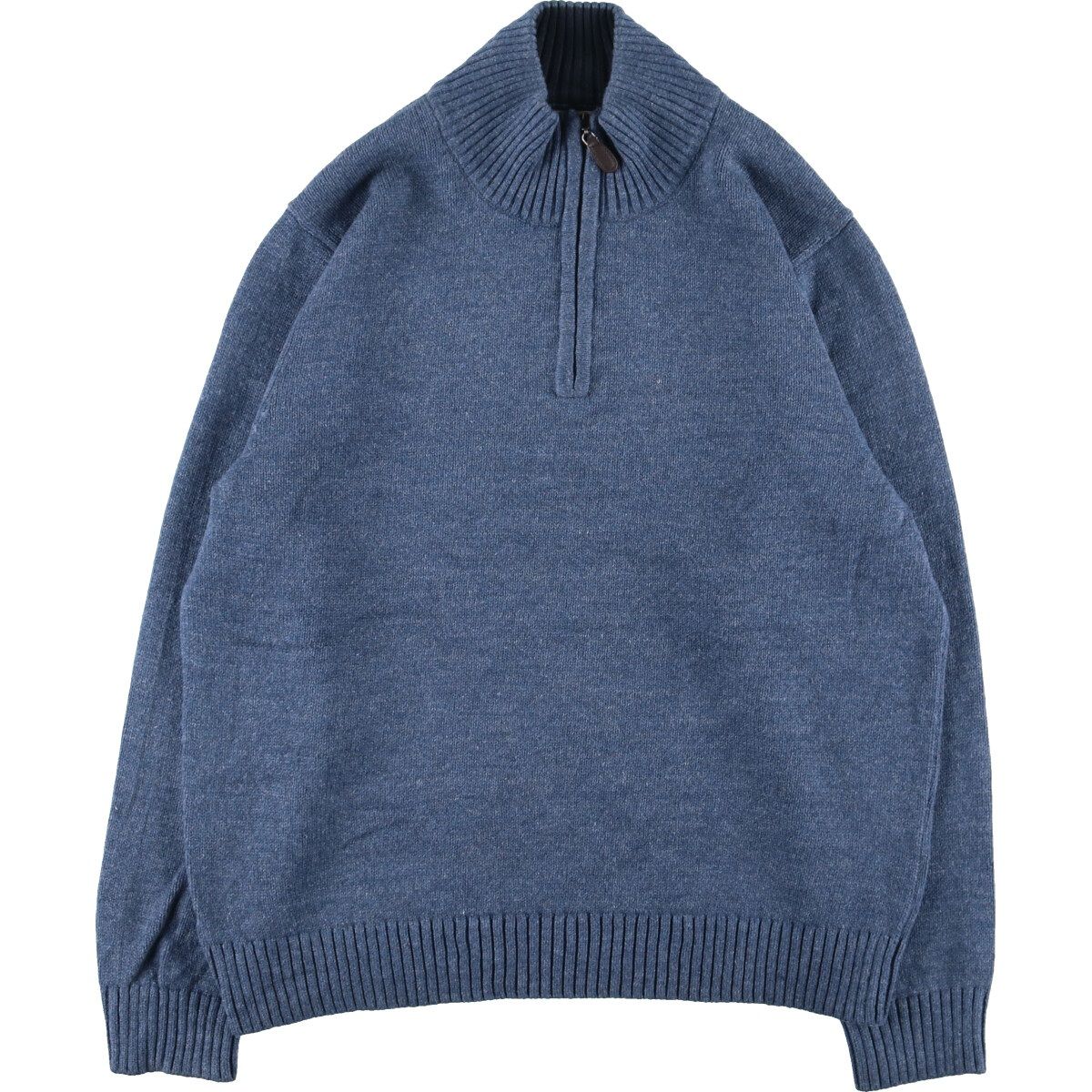 古着 エルエルビーン L.L.Bean コットンニットハーフジップセーター 