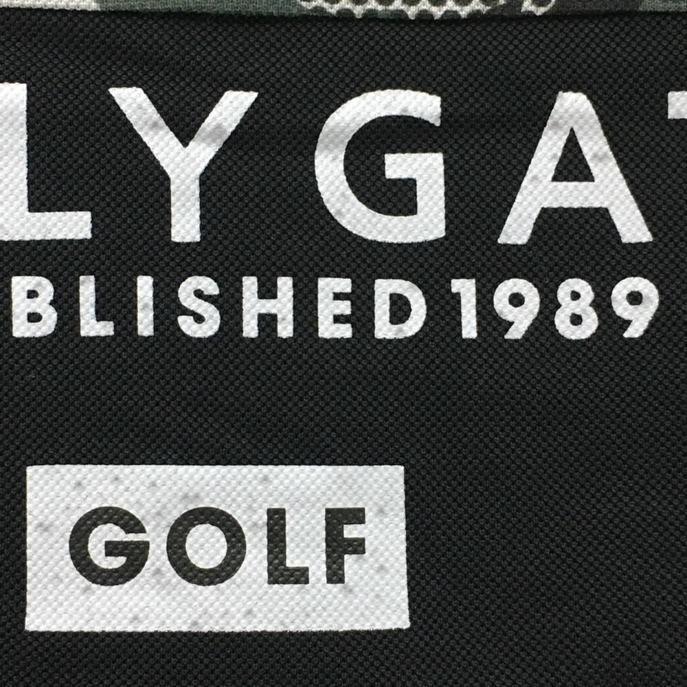 半袖ポロシャツ 黒×グレー