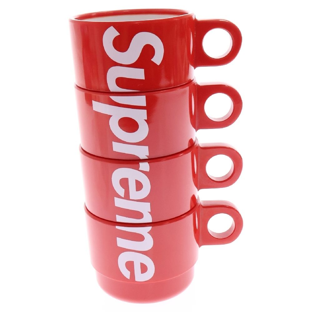 SUPREME シュプリーム 18SS Stacking Cups Set of 4 スタッキング カップセット コップ レッド|ホワイト